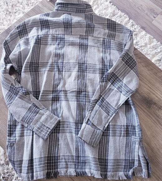 AG Adriano Goldschmied Gray Flannel Top Girls - Picture 2 of 3
